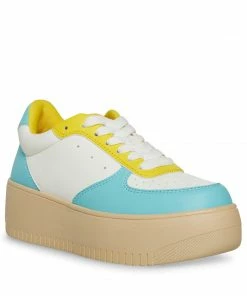 STEVEMADDEN NEW & NOW ROCKET BLUE/YELLOW
