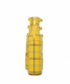 STEVEMADDEN ROSARIO YELLOW PLAID