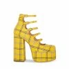 STEVEMADDEN ROSARIO YELLOW PLAID