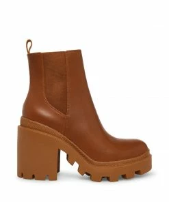 STEVEMADDEN NEW & NOW ROXIE COGNAC LEATHER
