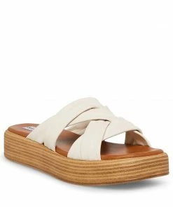 SteveMadden WOMEN’S SHOES SALITA BONE LEATHER