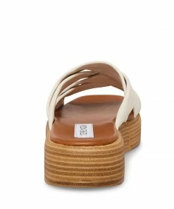 SteveMadden WOMEN’S SHOES SALITA BONE LEATHER