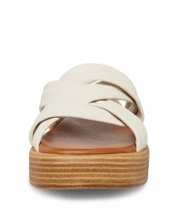 SteveMadden WOMEN’S SHOES SALITA BONE LEATHER