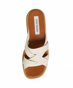 SteveMadden WOMEN’S SHOES SALITA BONE LEATHER