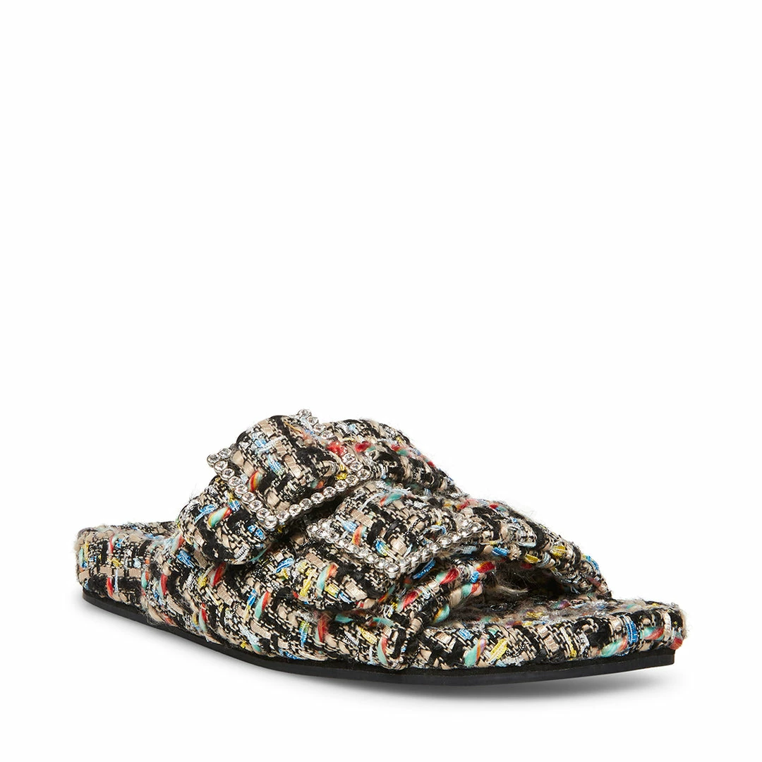 SteveMadden WOMEN’S SHOES SANDSTORM BLACK MULTI