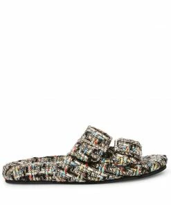 SteveMadden WOMEN’S SHOES SANDSTORM BLACK MULTI