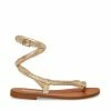 STEVEMADDEN WOMEN’S SHOES SCALES GOLD SNAKE