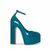 STEVEMADDEN SKYRISE TEAL PATENT