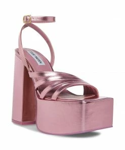 STEVEMADDEN THORNE PINK METALLIC NEW & NOW