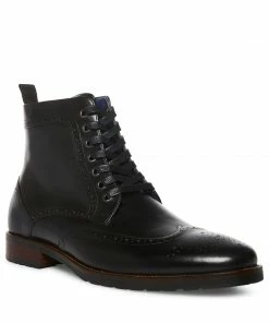 SteveMadden Shop All TILMAN BLACK LEATHER