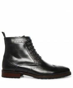 SteveMadden Shop All TILMAN BLACK LEATHER