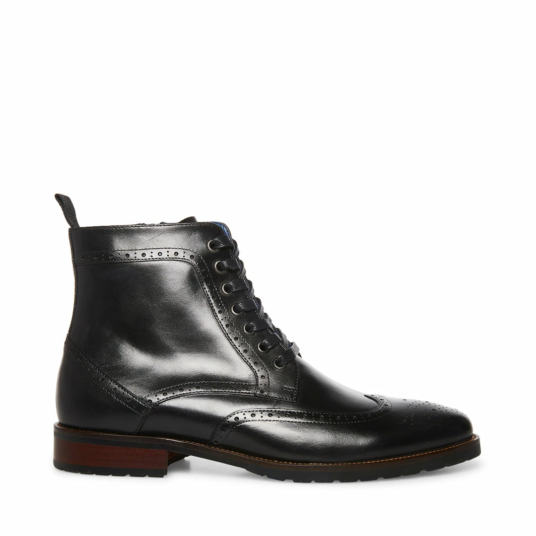 SteveMadden Shop All TILMAN BLACK LEATHER