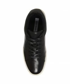 STEVEMADDEN TILTON BLACK LEATHER