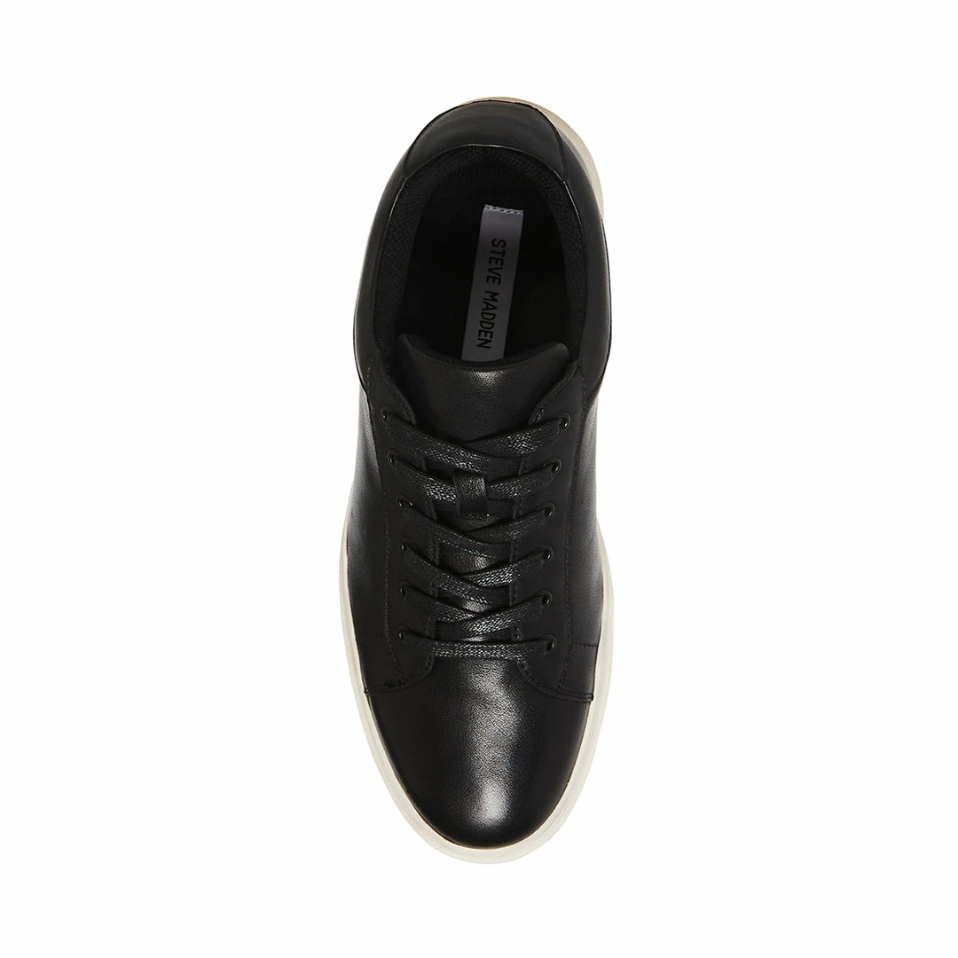 STEVEMADDEN TILTON BLACK LEATHER