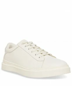 STEVEMADDEN MEN'S TILTON WHITE LEATHER