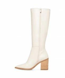 SteveMadden TOVE BONE LEATHER WOMEN’S SHOES