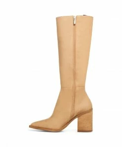 SteveMadden WOMEN’S SHOES TOVE TAN NUBUCK