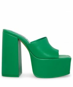 SteveMadden Shop All TRIXIE GREEN LEATHER