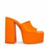 SteveMadden As Seen On TikTok TRIXIE ORANGE LEATHER