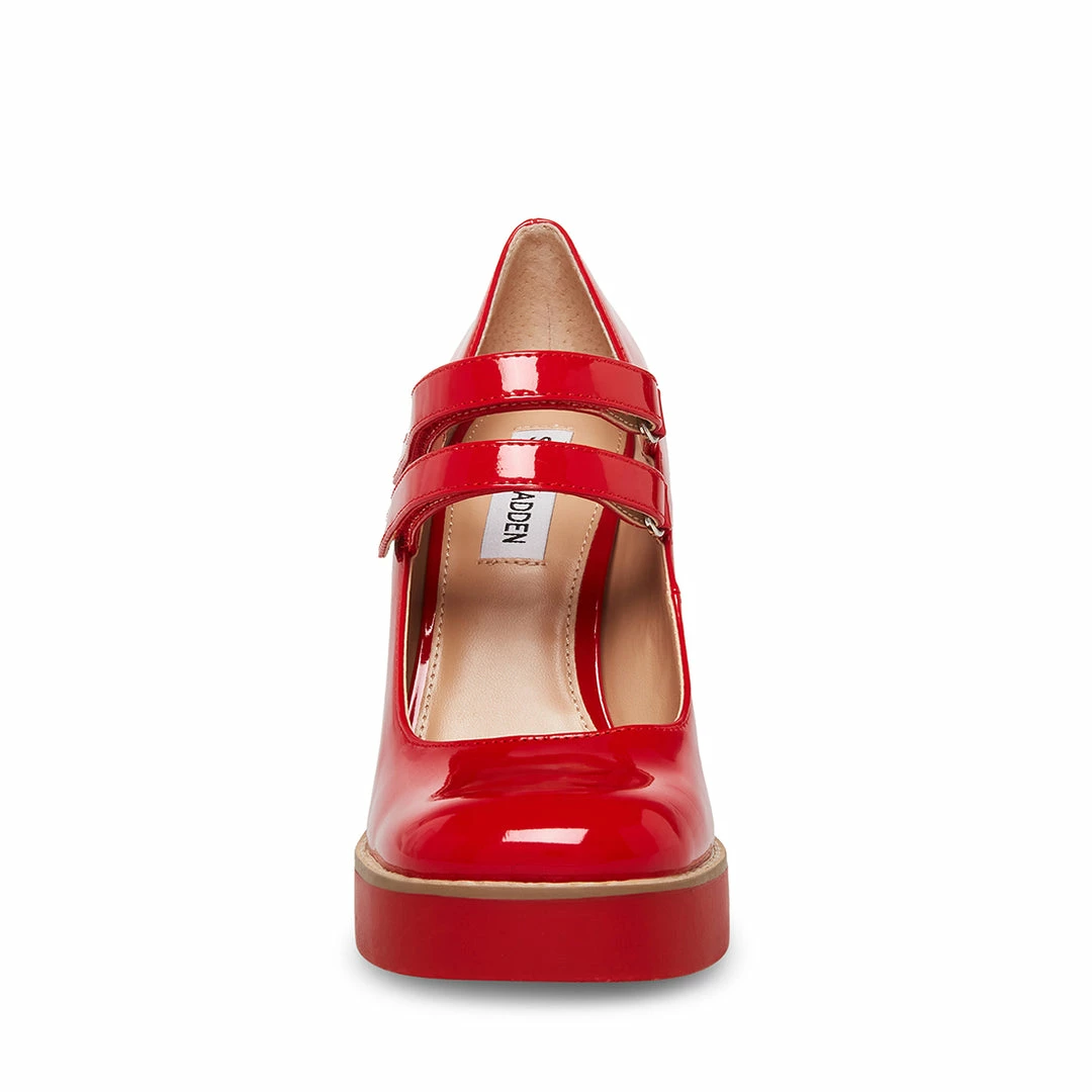 SteveMadden WOMEN’S SHOES TWICE RED PATENT