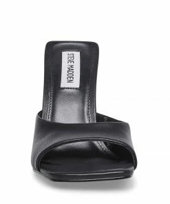 SteveMadden TWISTS BLACK LEATHER