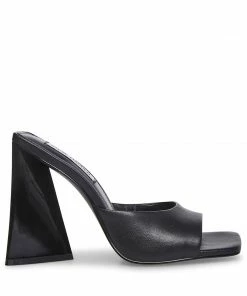 SteveMadden TWISTS BLACK LEATHER