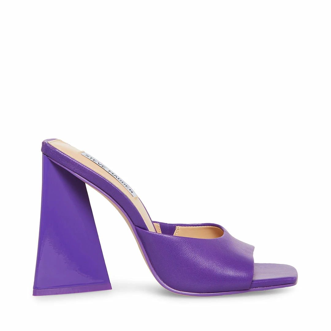 STEVEMADDEN TWISTS PURPLE LEATHER