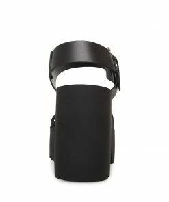 STEVEMADDEN NEW & NOW VESTA BLACK LEATHER