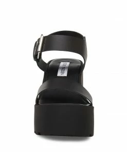 STEVEMADDEN NEW & NOW VESTA BLACK LEATHER