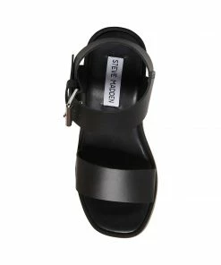 STEVEMADDEN NEW & NOW VESTA BLACK LEATHER