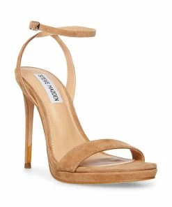 SteveMadden WAFER CAMEL SUEDE WOMEN’S SHOES