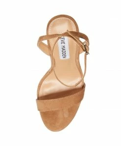 SteveMadden WAFER CAMEL SUEDE WOMEN’S SHOES
