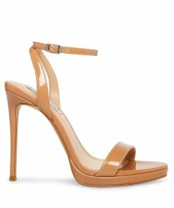 STEVEMADDEN NEW & NOW WAFER TAN PATENT