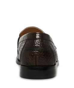 SteveMadden WALLACE BROWN CROCODILE