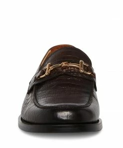 SteveMadden WALLACE BROWN CROCODILE