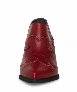 STEVEMADDEN WAZE RED LEATHER