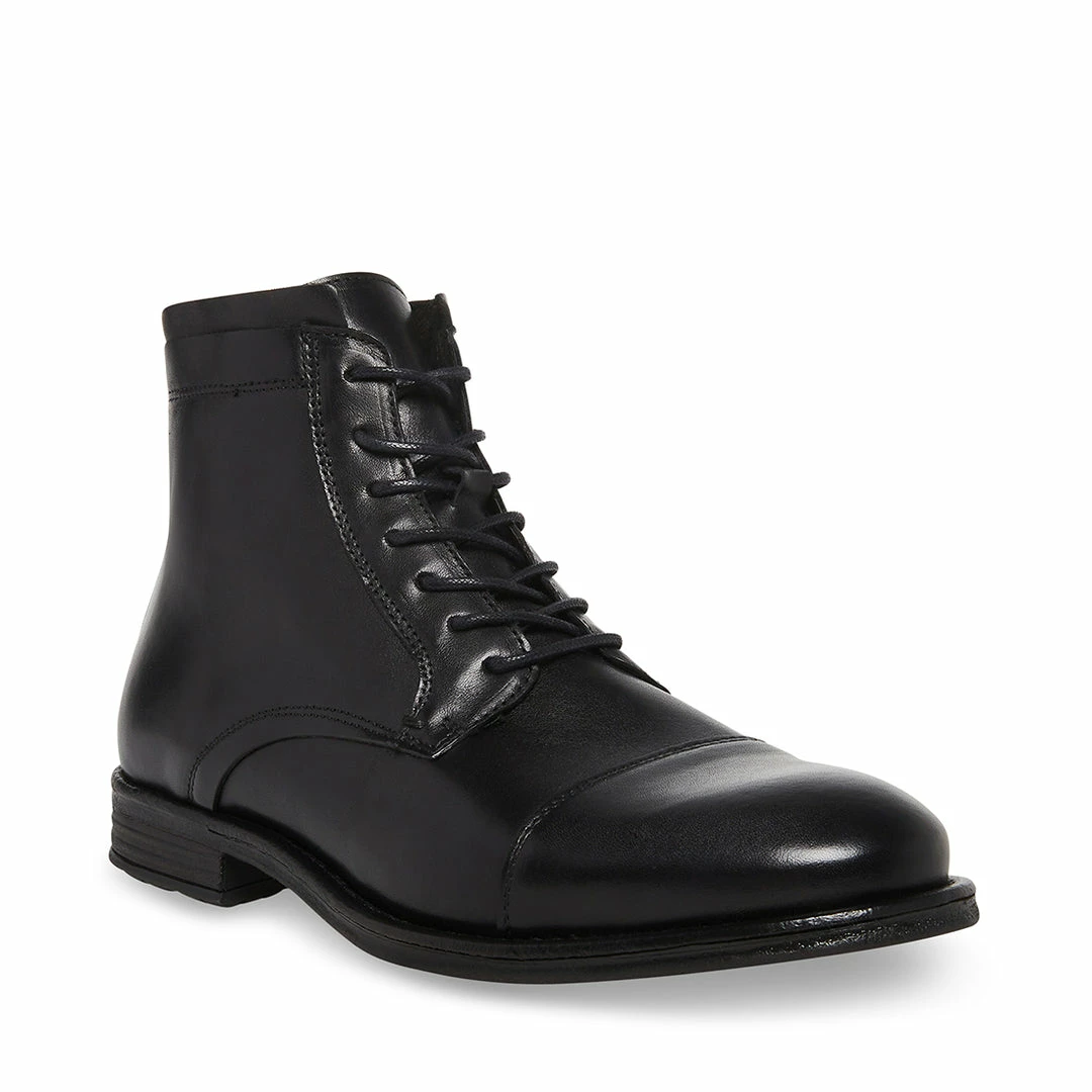 SteveMadden NEW & NOW WELLS BLACK LEATHER
