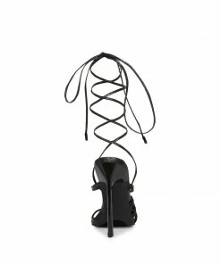 SteveMadden WOMEN’S SHOES WHITNEY BLACK SNAKE