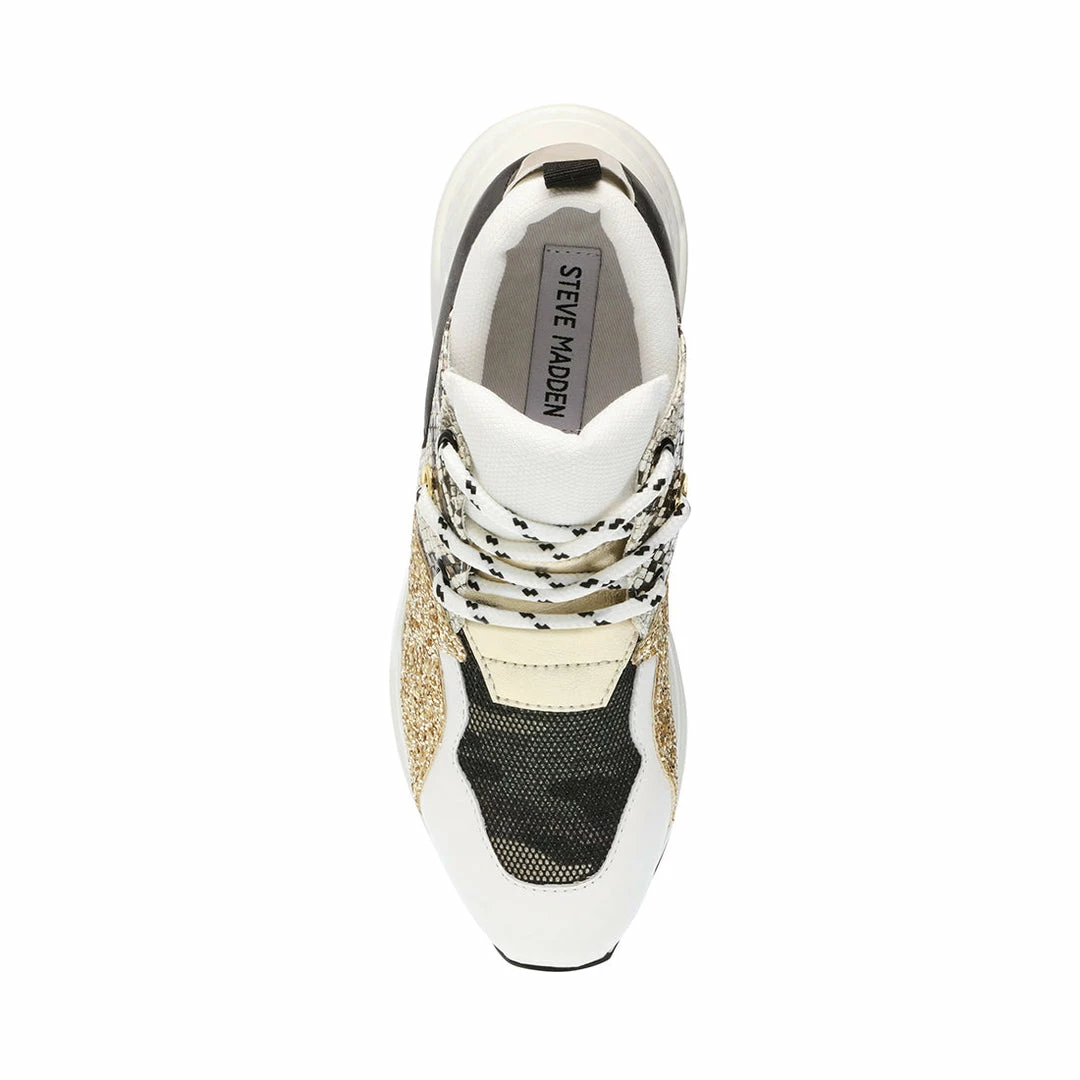 Recurate RESALE CLIFF WHITE/GOLD LEATHER - SM REBOOTED