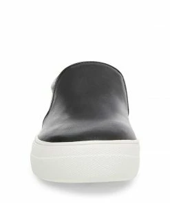 SteveMadden GILLS BLACK LEATHER WOMEN’S SHOES