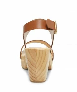 SteveMadden FABEE COGNAC LEATHER WOMEN’S SHOES