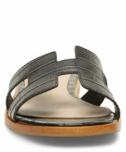 SteveMadden HADYN BLACK CROCODILE WOMEN’S SHOES