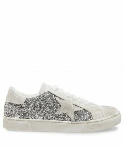 SteveMadden RUBIE SILVER GLITTER Rhinestones