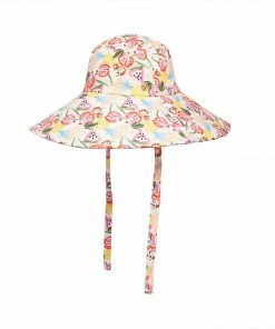 STEVEMADDEN WIDE BRIM BUCKET HAT WHITE ACCESSORIES