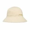 STEVEMADDEN MOLDED POLY YARN BUCKET HAT CREAM ACCESSORIES