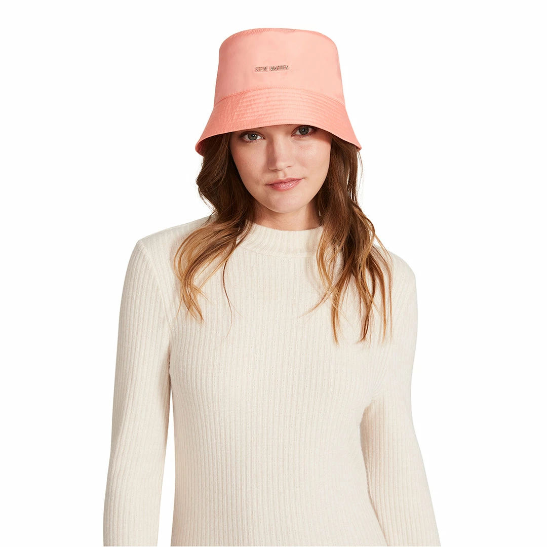 SteveMadden Shop All NYLON BUCKET HAT CORAL
