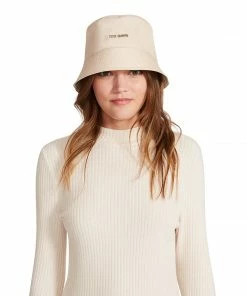 SteveMadden NYLON BUCKET HAT KHAKI FABRIC ACCESSORIES
