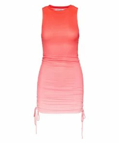SteveMadden OMBRE SLEEVELESS MINI DRESS PINK MULTI