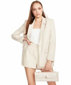 STEVEMADDEN FAUX THE RECORD SHORT BONE WOMEN'S CLOTHING