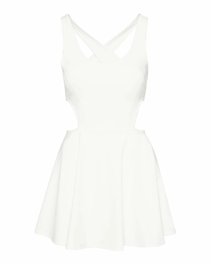 STEVEMADDEN GRIND IT OUT DRESS WHITE